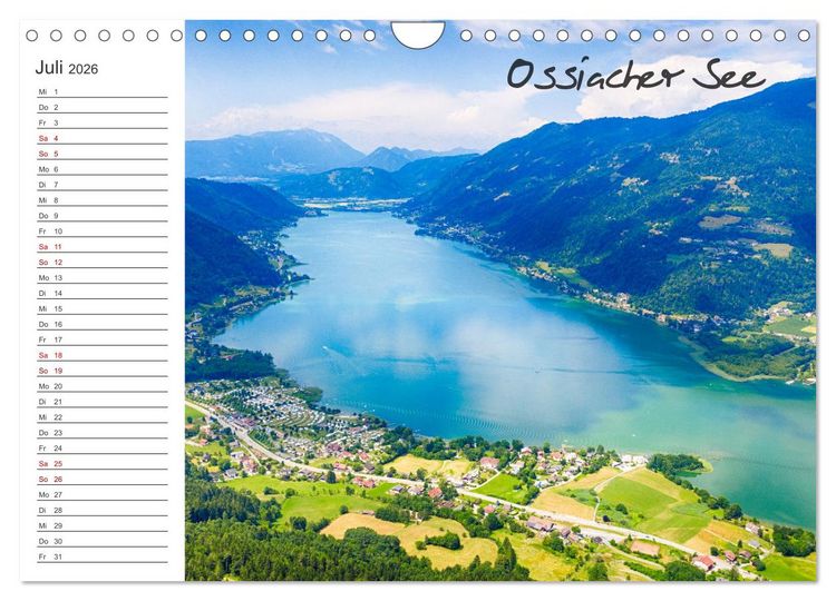 Produktbild: Wundersch&ouml;nes K&auml;rnten. Landschaft und Seen. (Wandkalender 2026 DIN A4 quer), CALVENDO Monatskalender