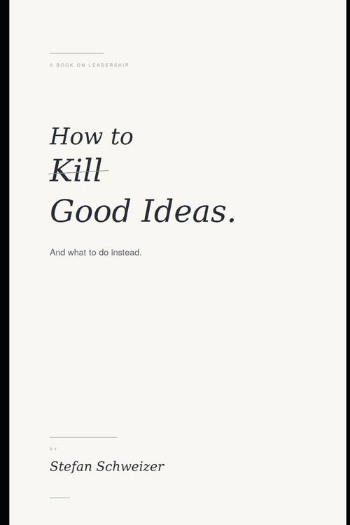 Produktbild: How to Kill Good Ideas