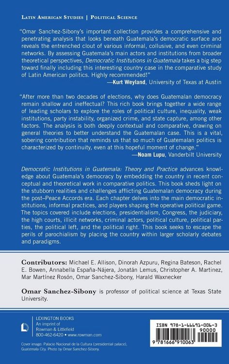 Produktbild: Democratic Institutions in Guatemala