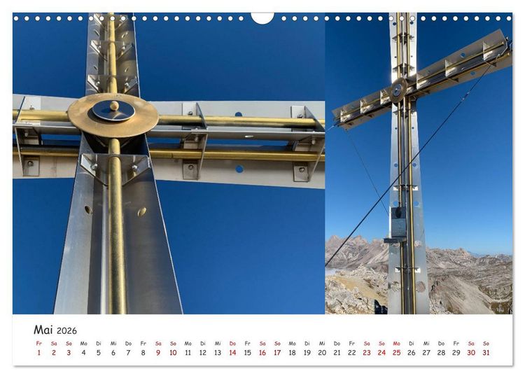 Produktbild: Bekannte und unbekannte S&uuml;dtiroler Gipfelkreuze im Detail (Wandkalender 2026 DIN A3 quer), CALVENDO Monatskalender
