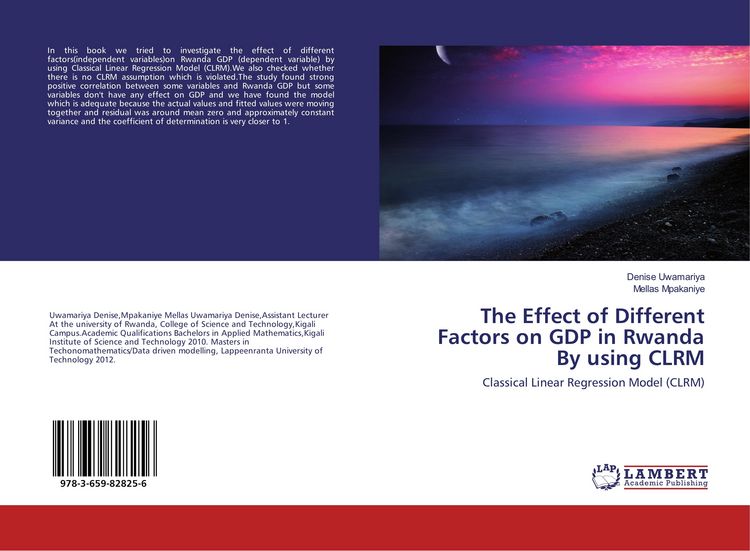 Produktbild: The Effect of Different Factors on GDP in Rwanda By using CLRM