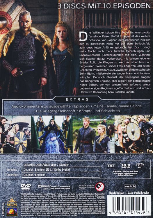 Produktbild: Vikings - Season 2 [3 DVDs]