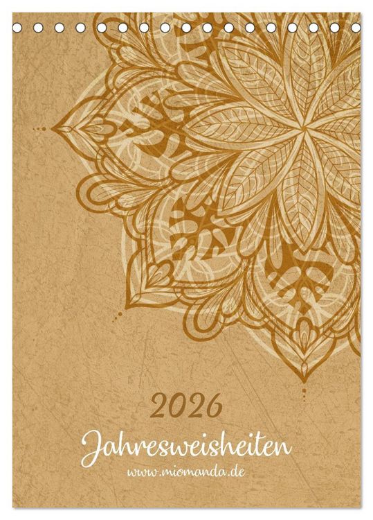 Produktbild: Jahresweisheiten (Tischkalender 2026 DIN A5 hoch), CALVENDO Monatskalender