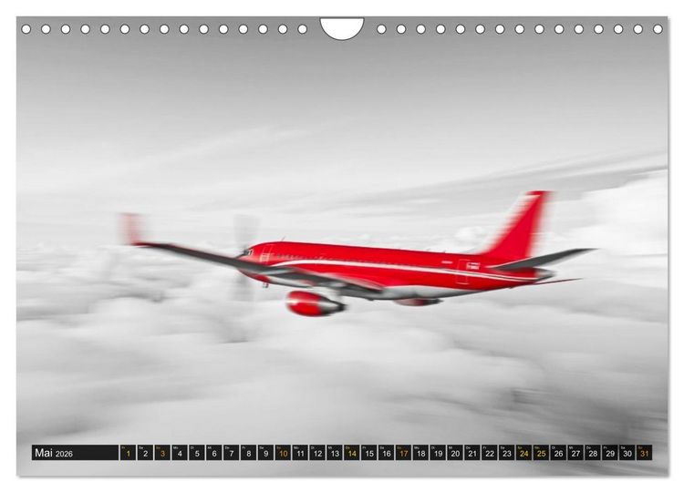 Produktbild: BLITZschnell - Z&uuml;ge und Flugzeuge in Bewegung - Color-Key (Wandkalender 2026 DIN A4 quer), CALVENDO Monatskalender