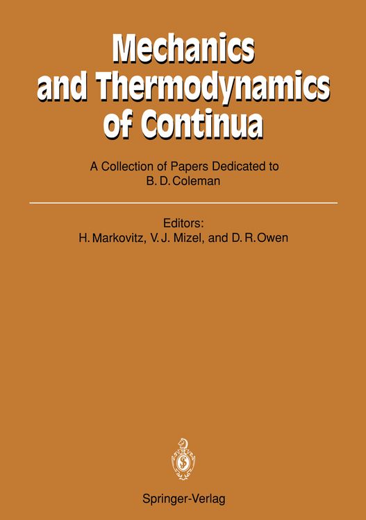Produktbild: Mechanics and Thermodynamics of Continua