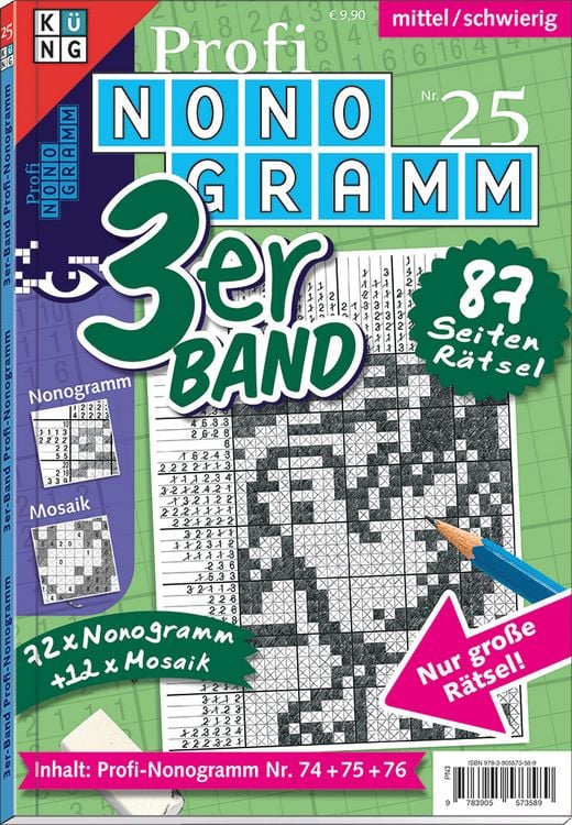 Produktbild: Profi-Nonogramm 3er-Band Nr. 25