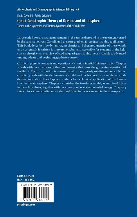 Produktbild: Quasi-Geostrophic Theory of Oceans and Atmosphere