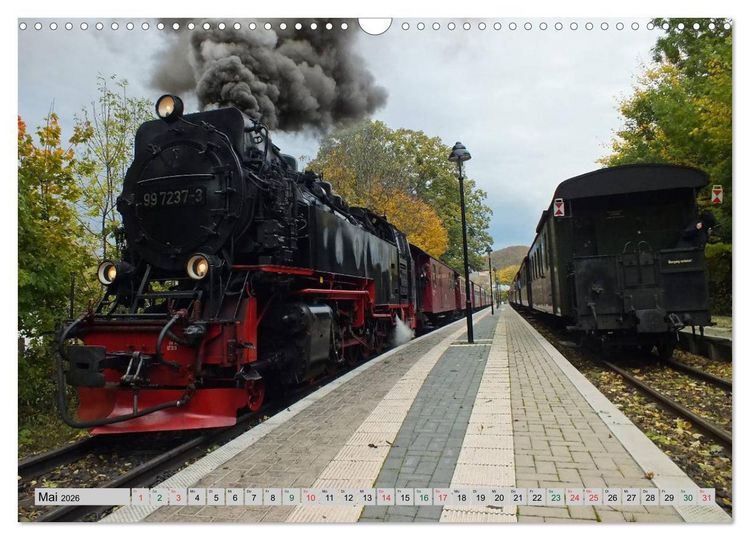 Produktbild: Unter Dampf durch den Harz (Wandkalender 2026 DIN A3 quer), CALVENDO Monatskalender
