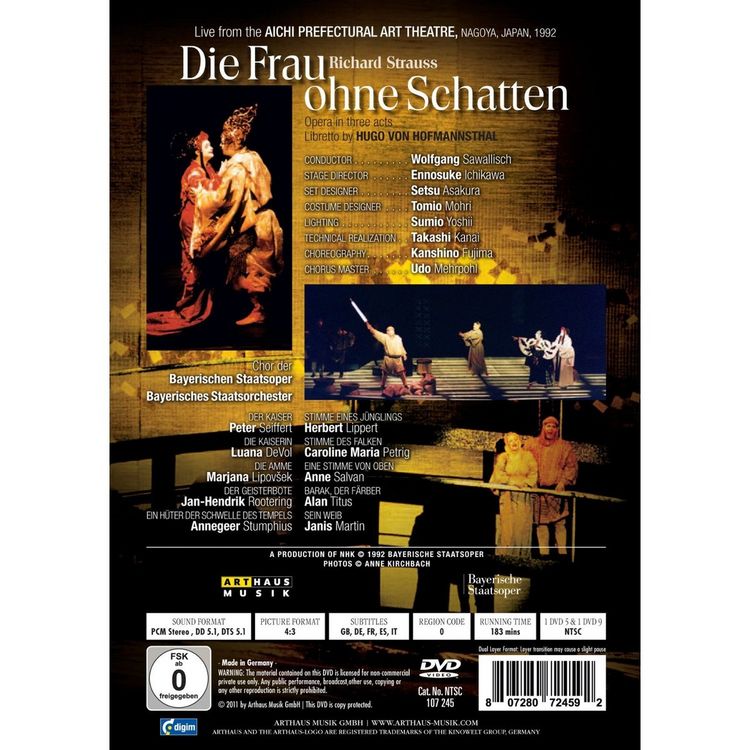 Produktbild: Richard Strauss - Die Frau ohne Schatten [2 DVDs]