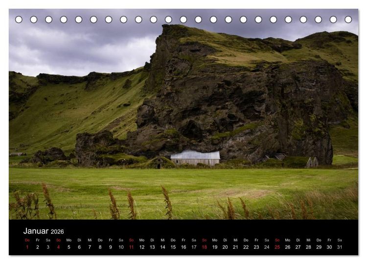 Produktbild: Island (Tischkalender 2026 DIN A5 quer), CALVENDO Monatskalender