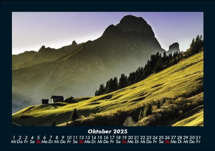 Produktbild: Bergige Welten 2025 Fotokalender DIN A5