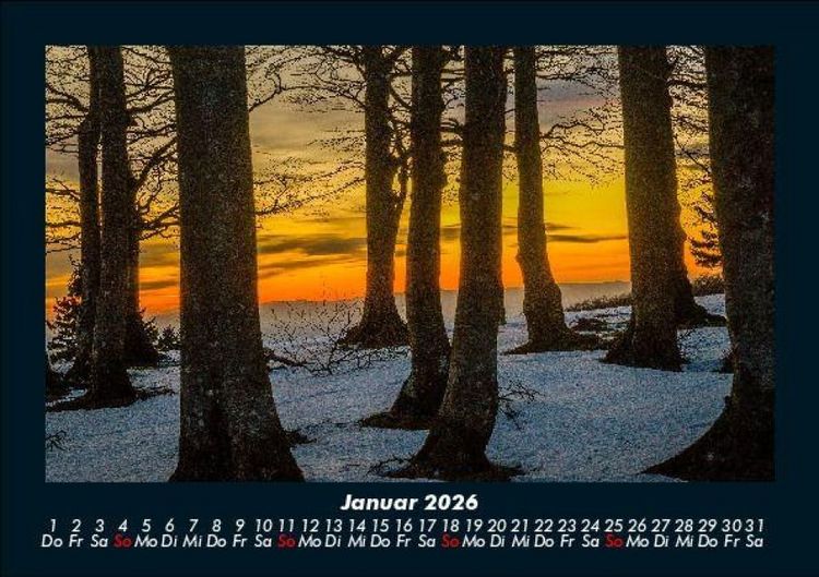 Produktbild: Sonnenuntergang 2026 Fotokalender DIN A5