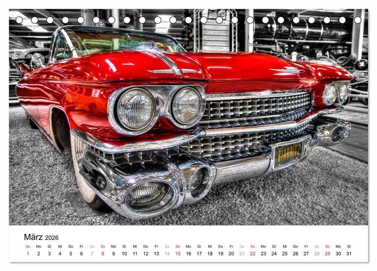 Produktbild: Classic Dream Cars (Tischkalender 2026 DIN A5 quer), CALVENDO Monatskalender