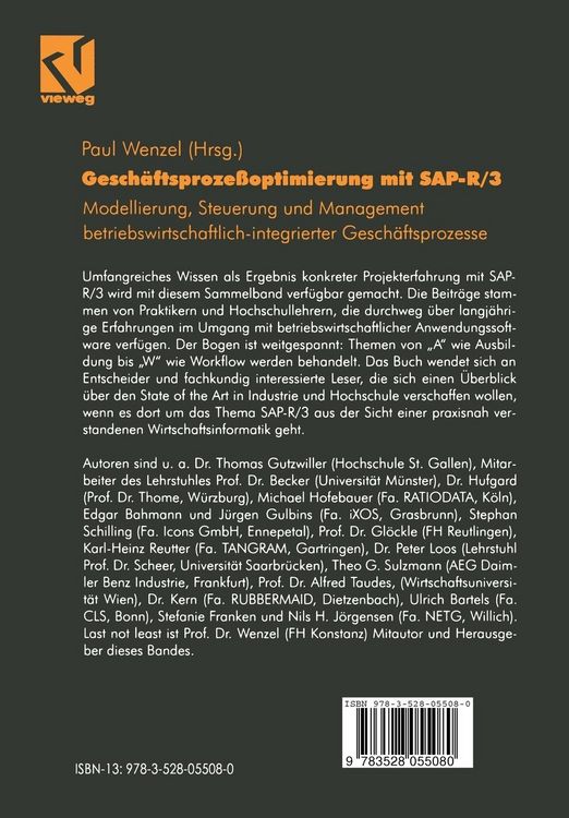 Produktbild: Gesch&auml;ftsproze&szlig;optimierung mit SAP-R/3