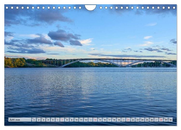 Produktbild: Stockholm an Mittsommer (Wandkalender 2026 DIN A4 quer), CALVENDO Monatskalender