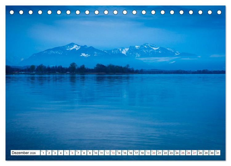 Produktbild: Der Chiemsee - Ansichten zum Tr&auml;umen (Tischkalender 2026 DIN A5 quer), CALVENDO Monatskalender