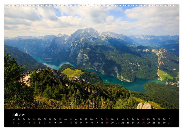 Produktbild: Berchtesgadener Land (Wandkalender 2026 DIN A2 quer), CALVENDO Monatskalender
