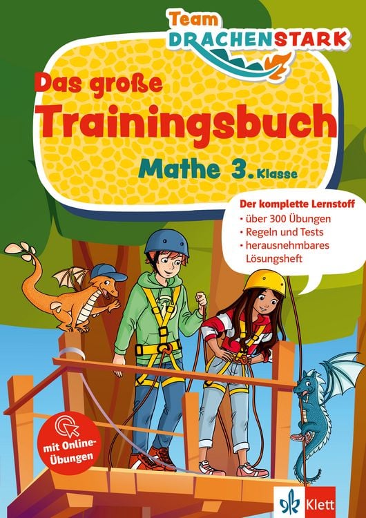 Produktbild: Klett Team Drachenstark: Das gro&szlig;e Trainingsbuch Mathe 3. Klasse
