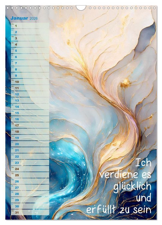 Produktbild: Der feminine Affirmationskalender (Wandkalender 2026 DIN A3 hoch), CALVENDO Monatskalender