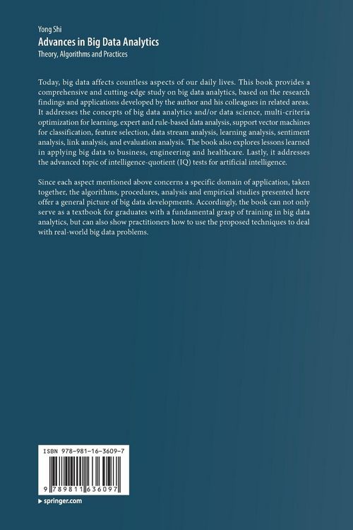 Produktbild: Advances in Big Data Analytics
