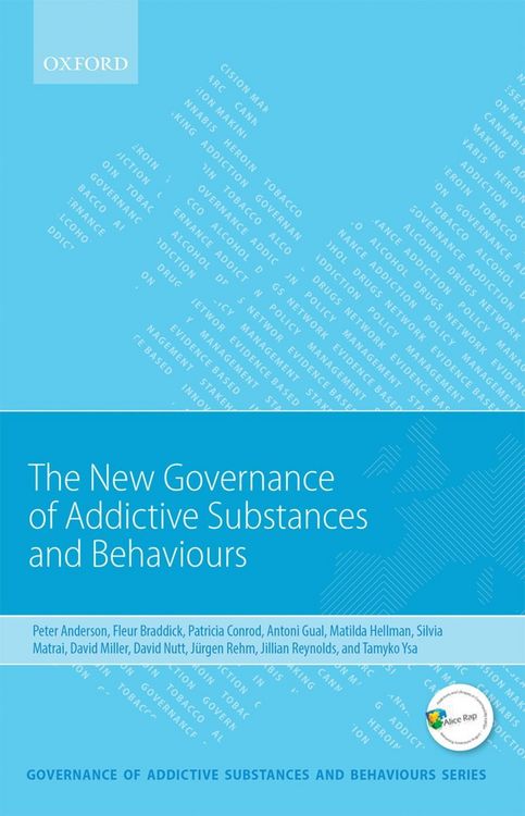 Produktbild: New Governance of Addictive Substances and Behaviours