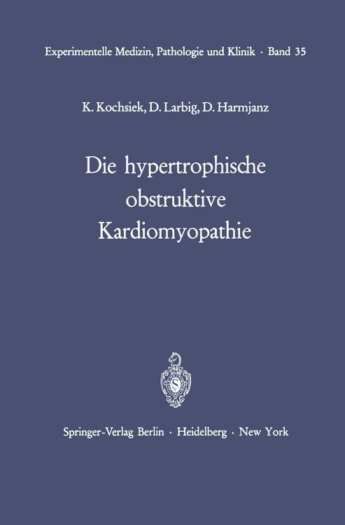 Produktbild: Die hypertrophische obstruktive Kardiomyopathie