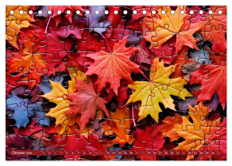Produktbild: Faszination PUZZLE (Tischkalender 2026 DIN A5 quer), CALVENDO Monatskalender