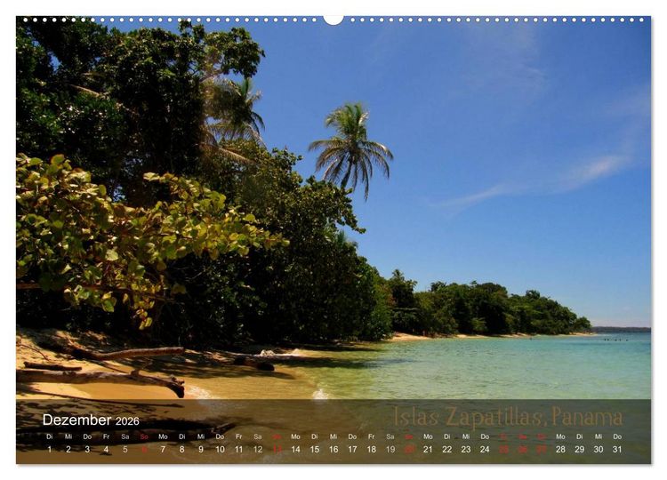 Produktbild: Von Mexiko nach Panama in 12 Monaten (hochwertiger Premium Wandkalender 2026 DIN A2 quer), Kunstdruck in Hochglanz