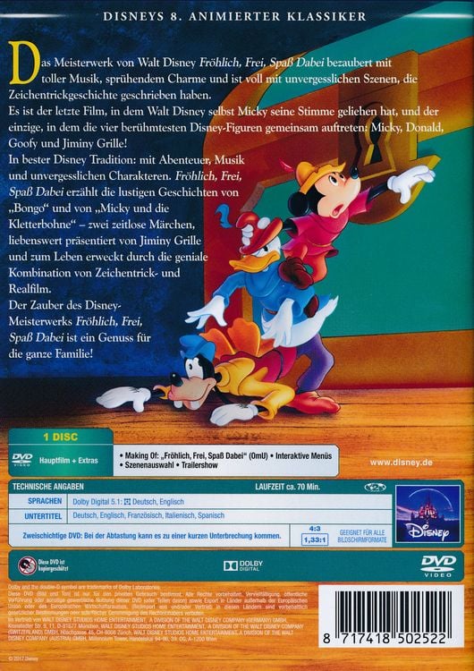 Produktbild: Fr&ouml;hlich, frei, Spa&szlig; dabei - Disney Classics 8