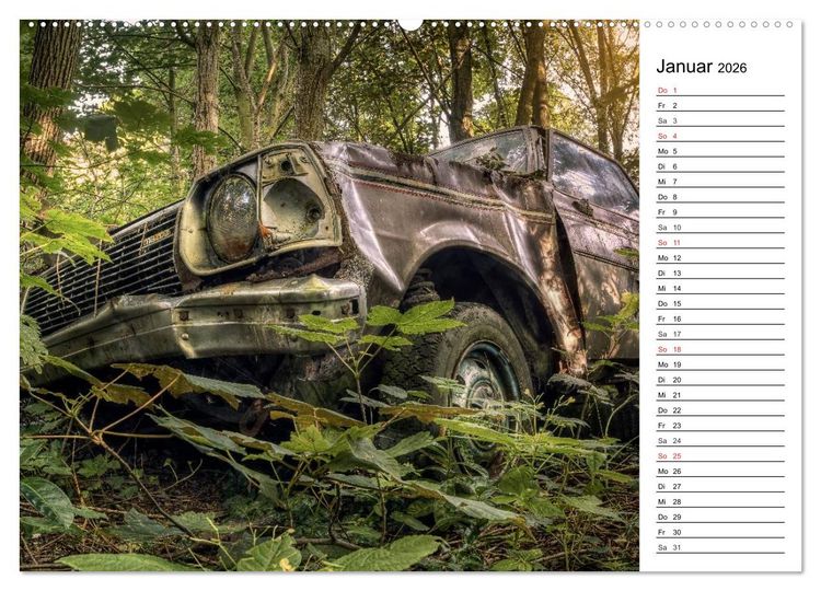 Produktbild: Rostlauben - vergessene Klassiker (Wandkalender 2026 DIN A2 quer), CALVENDO Monatskalender