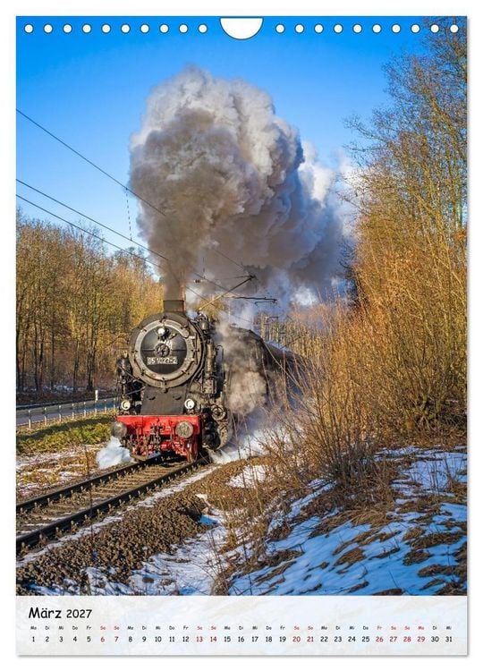 Produktbild: Mit der Dampflok durch den Harz (Wandkalender 2027 DIN A4 hoch), CALVENDO Monatskalender