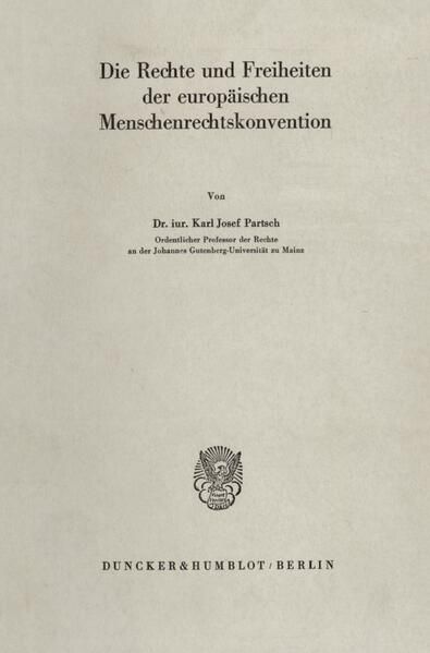 Produktbild: Die Rechte und Freiheiten der europ&auml;ischen Menschenrechtskonvention.