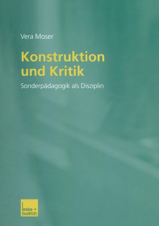 Produktbild: Konstruktion und Kritik