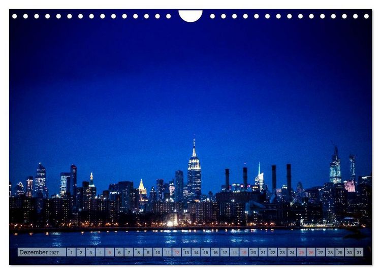 Produktbild: New York - Stadt der Wolkenkratzer (Wandkalender 2027 DIN A4 quer), CALVENDO Monatskalender