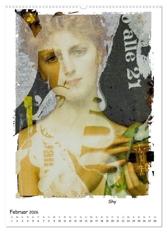 Produktbild: Alte Meister treffen Digital Art (Wandkalender 2026 DIN A2 hoch), CALVENDO Monatskalender