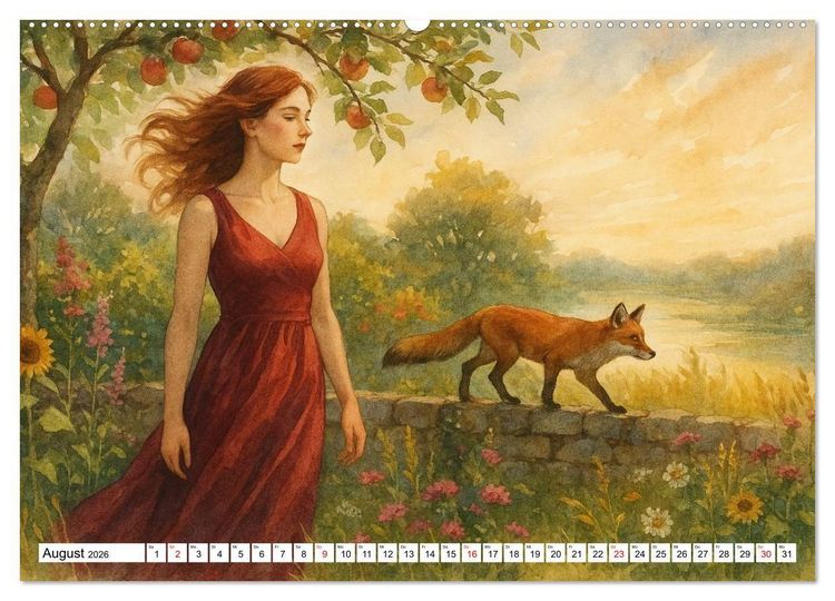 Produktbild: Im Zeichen der G&ouml;ttin (hochwertiger Premium Wandkalender 2026 DIN A2 quer), Kunstdruck in Hochglanz