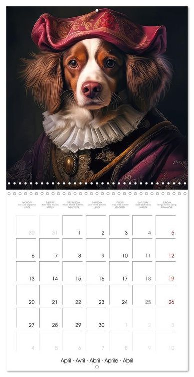 Produktbild: Des chiens styl&eacute;s (Calendrier mural carr&eacute; 2026 30x30 cm) Calendrier double avec une page pour vos prises de notes