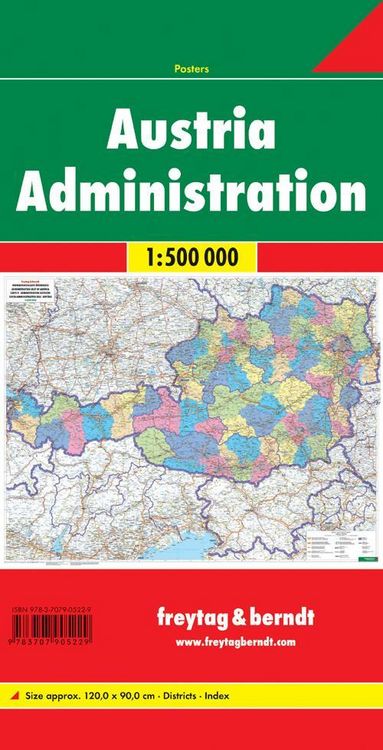 Produktbild: Österreich Verwaltungskarte