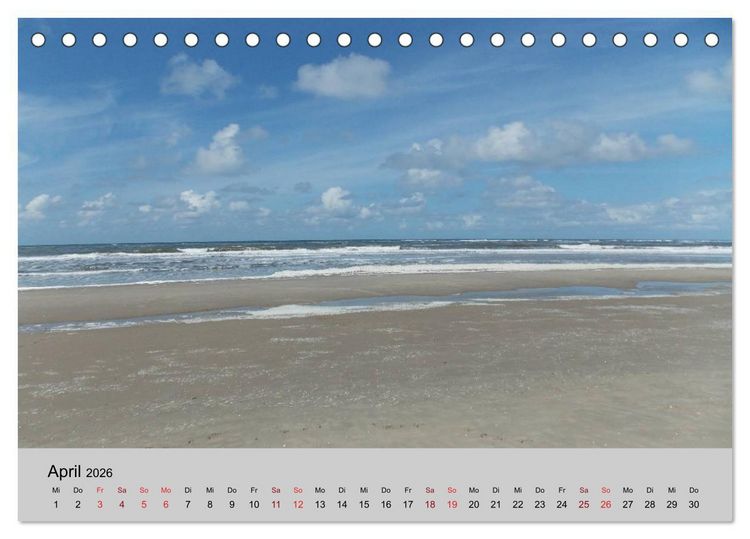 Produktbild: Blicke hinaus aufs Meer (Tischkalender 2026 DIN A5 quer), CALVENDO Monatskalender
