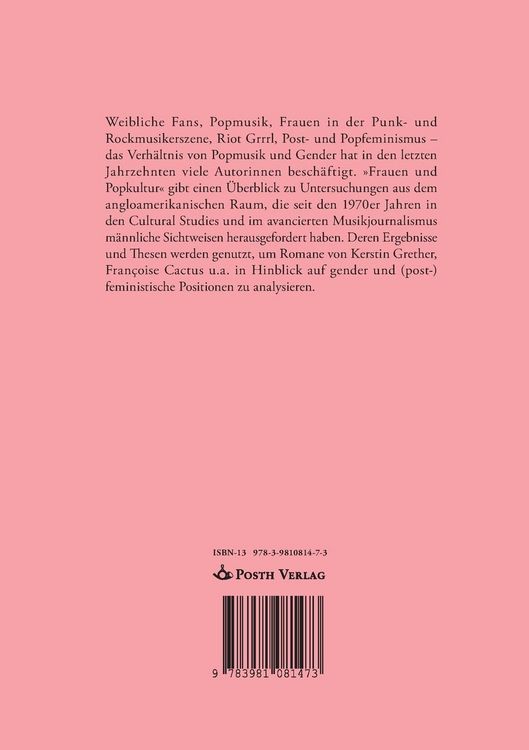 Produktbild: Frauen und Popkultur