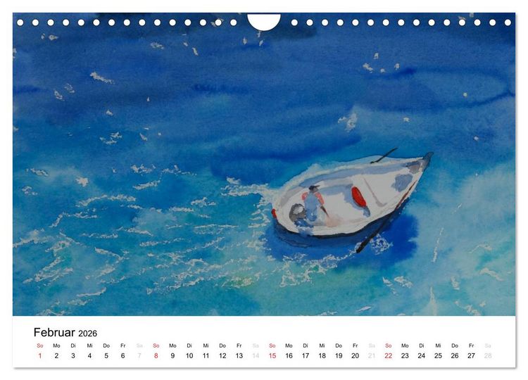 Produktbild: Heike Adam - Italienische Reise (Wandkalender 2026 DIN A4 quer), CALVENDO Monatskalender