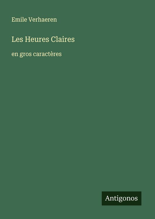 Produktbild: Les Heures Claires
