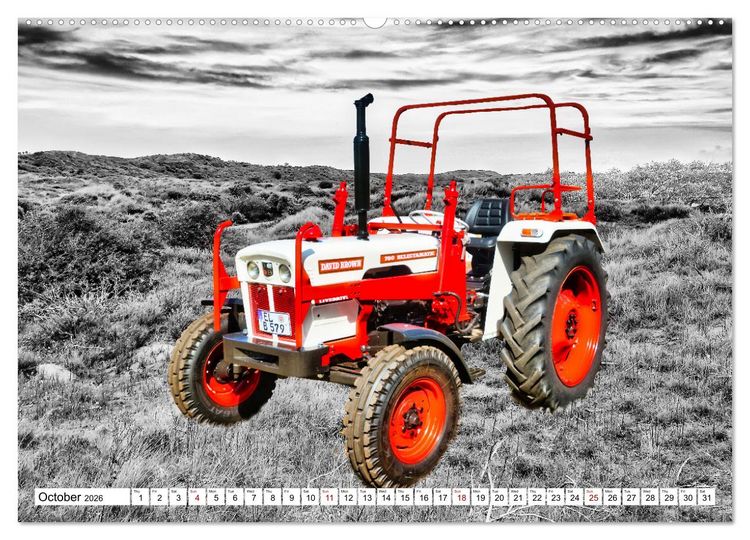 Produktbild: Tractors from past times (High Quality Premium Wall Calendar 2026 DIN A2 landscape),CALVENDO 12 Month Wall Calendar