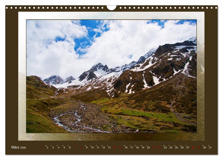 Produktbild: Das vergessene Tal. Schnalstal - Val Senales (Wandkalender 2026 DIN A3 quer), CALVENDO Monatskalender
