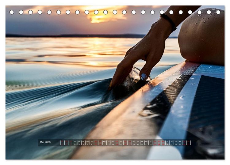 Produktbild: Im Fluss der Zeit &ndash; SUP-Momente zum Durchatmen (Tischkalender 2026 DIN A5 quer), CALVENDO Monatskalender