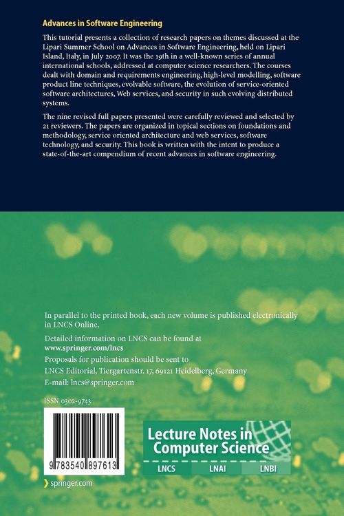 Produktbild: Advances in Software Engineering