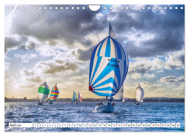 Produktbild: Leidenschaft Segeln (Wandkalender 2026 DIN A4 quer), CALVENDO Monatskalender