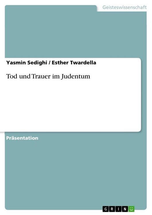 Produktbild: Tod und Trauer im Judentum