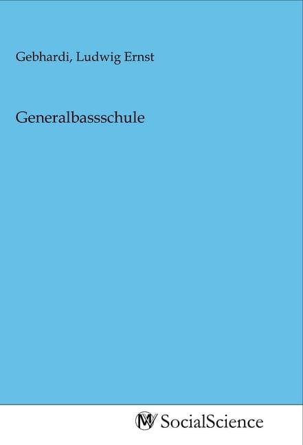 Produktbild: Generalbassschule