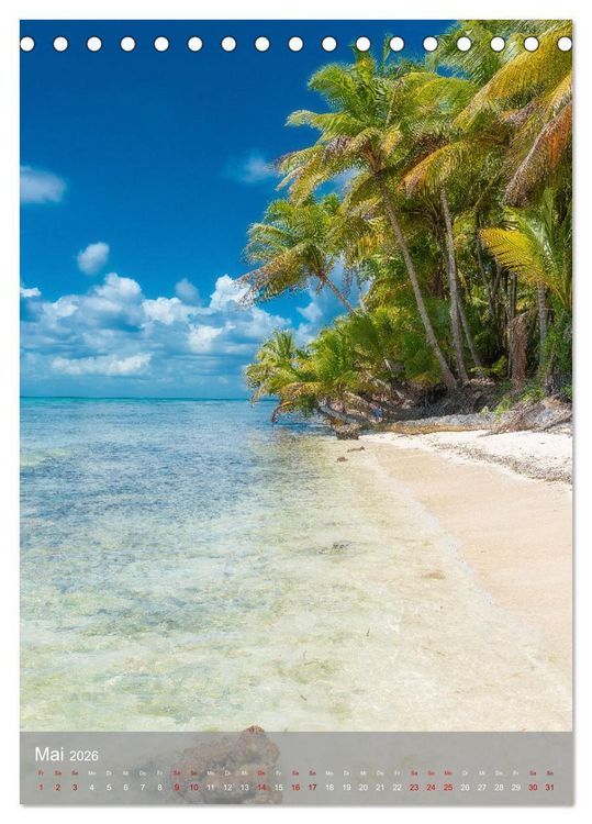Produktbild: Karibischer Traum Isla Saona (Tischkalender 2026 DIN A5 hoch), CALVENDO Monatskalender